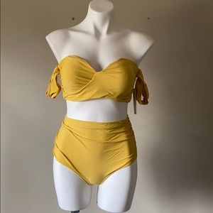 Mustard two piece swimwear